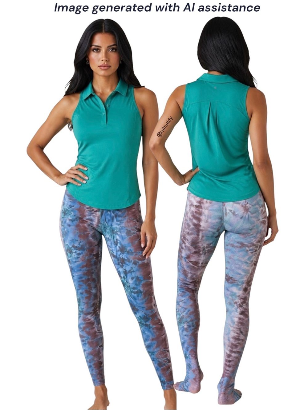 Mika Yoga Wear S/M tie dye leggings